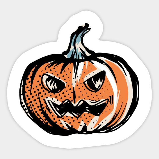 Halloween Face Mask Sticker by MOUKI